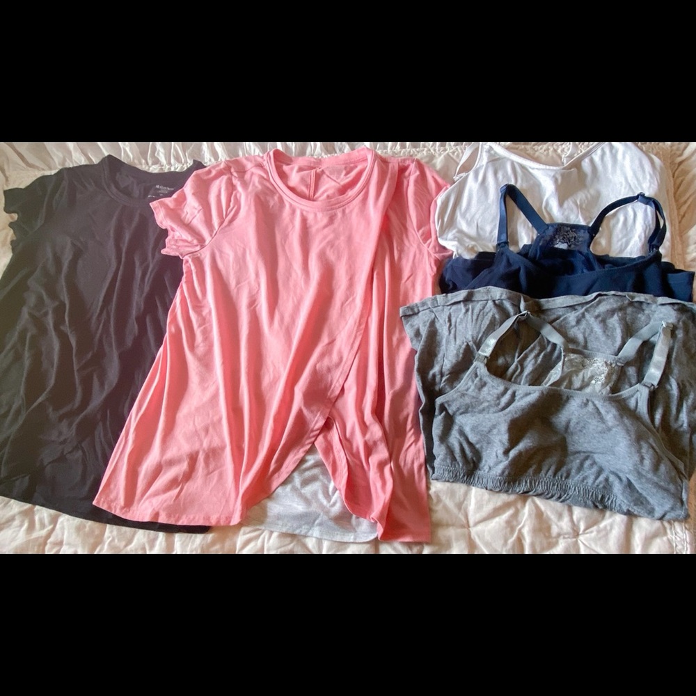 Nursing tops. Medium nursing tanks, small nursing shirts (motherhood maternity)
